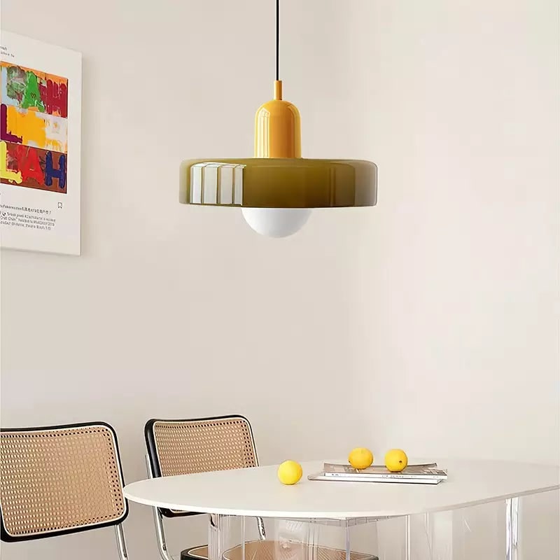 Glass Pendant Lights with Frosted Globe Diffuser and Geometric Design for Modern Living Rooms - Image 45
