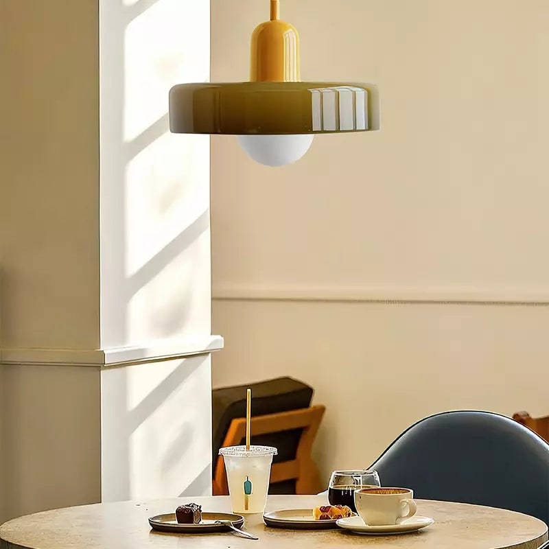 Glass Pendant Lights with Frosted Globe Diffuser and Geometric Design for Modern Living Rooms - Image 46