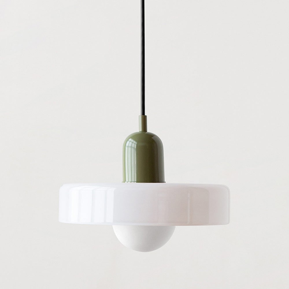Glass Pendant Lights with Frosted Globe Diffuser and Geometric Design for Modern Living Rooms - Image 5