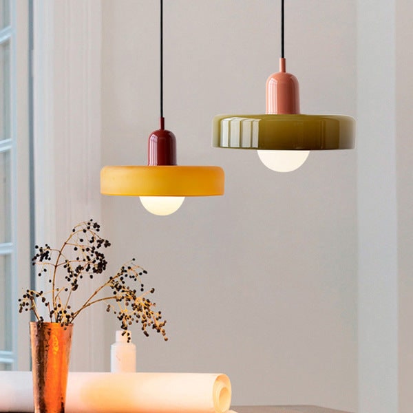 Glass Pendant Lights with Frosted Globe Diffuser and Geometric Design for Modern Living Rooms - Image 52