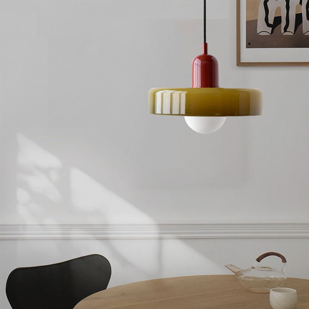 Glass Pendant Lights with Frosted Globe Diffuser and Geometric Design for Modern Living Rooms - Image 56