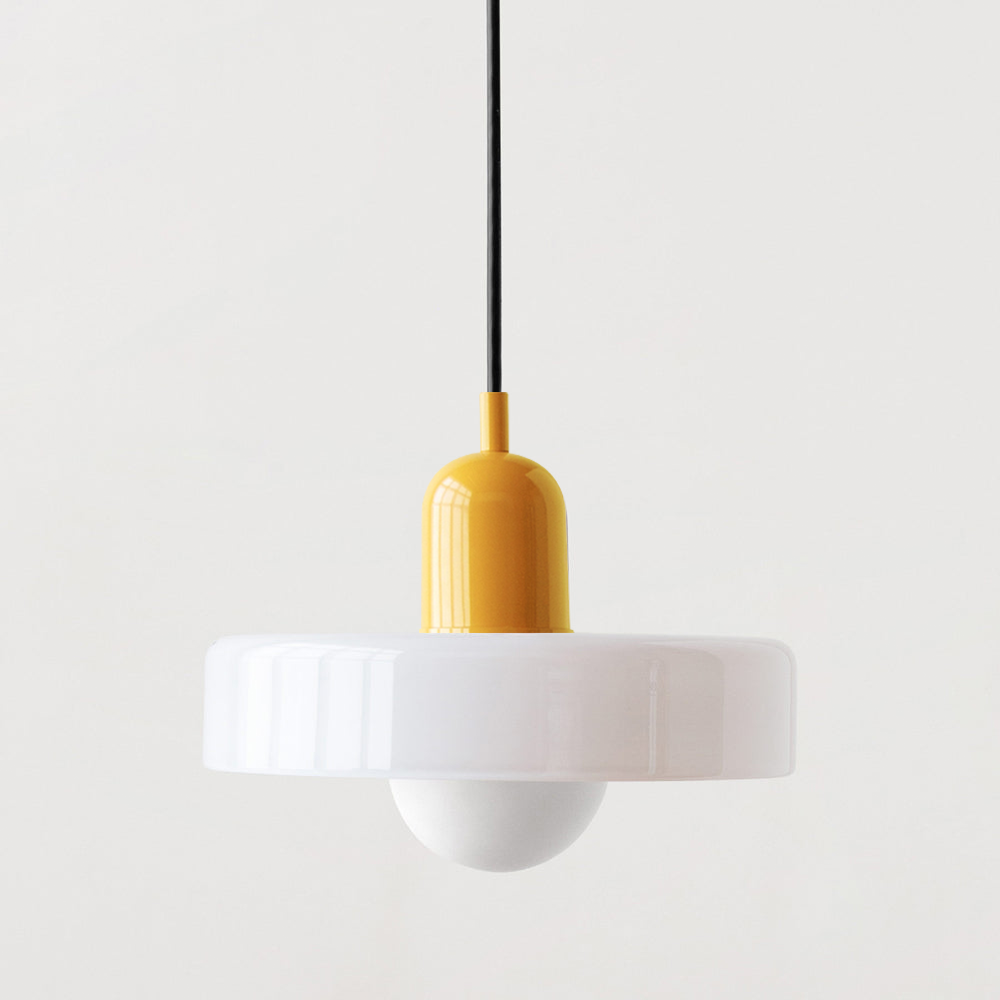 Glass Pendant Lights with Frosted Globe Diffuser and Geometric Design for Modern Living Rooms - Image 7