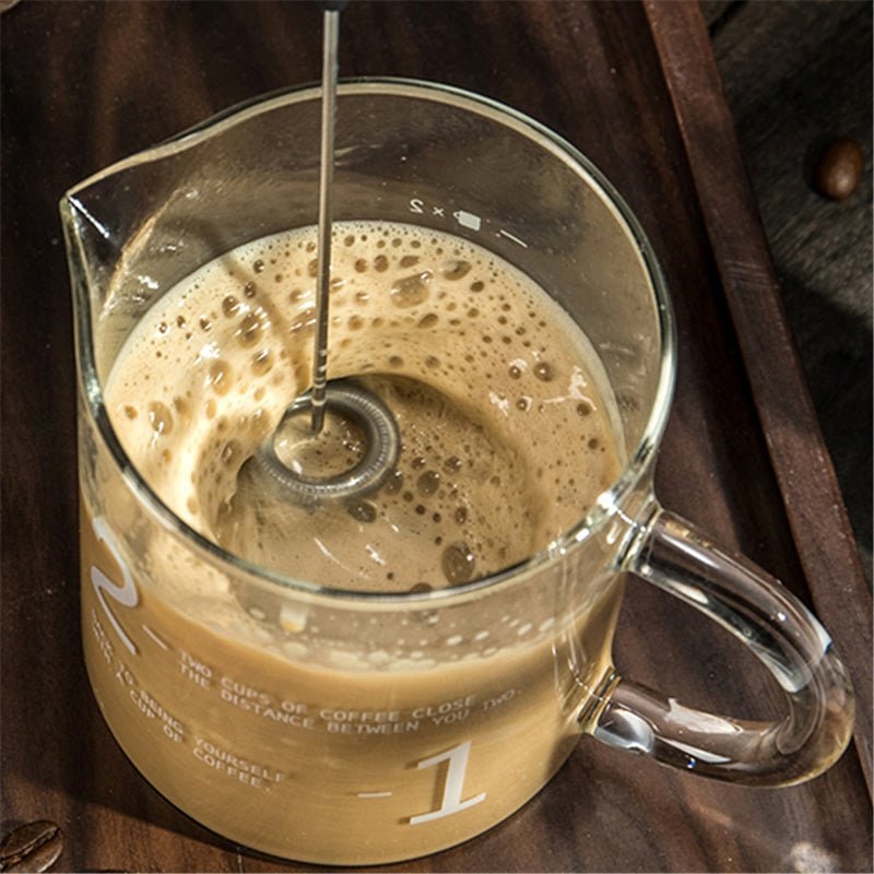 Handheld Electric Milk Frother with Stainless Steel Whisk and Protective Cap - Image 7