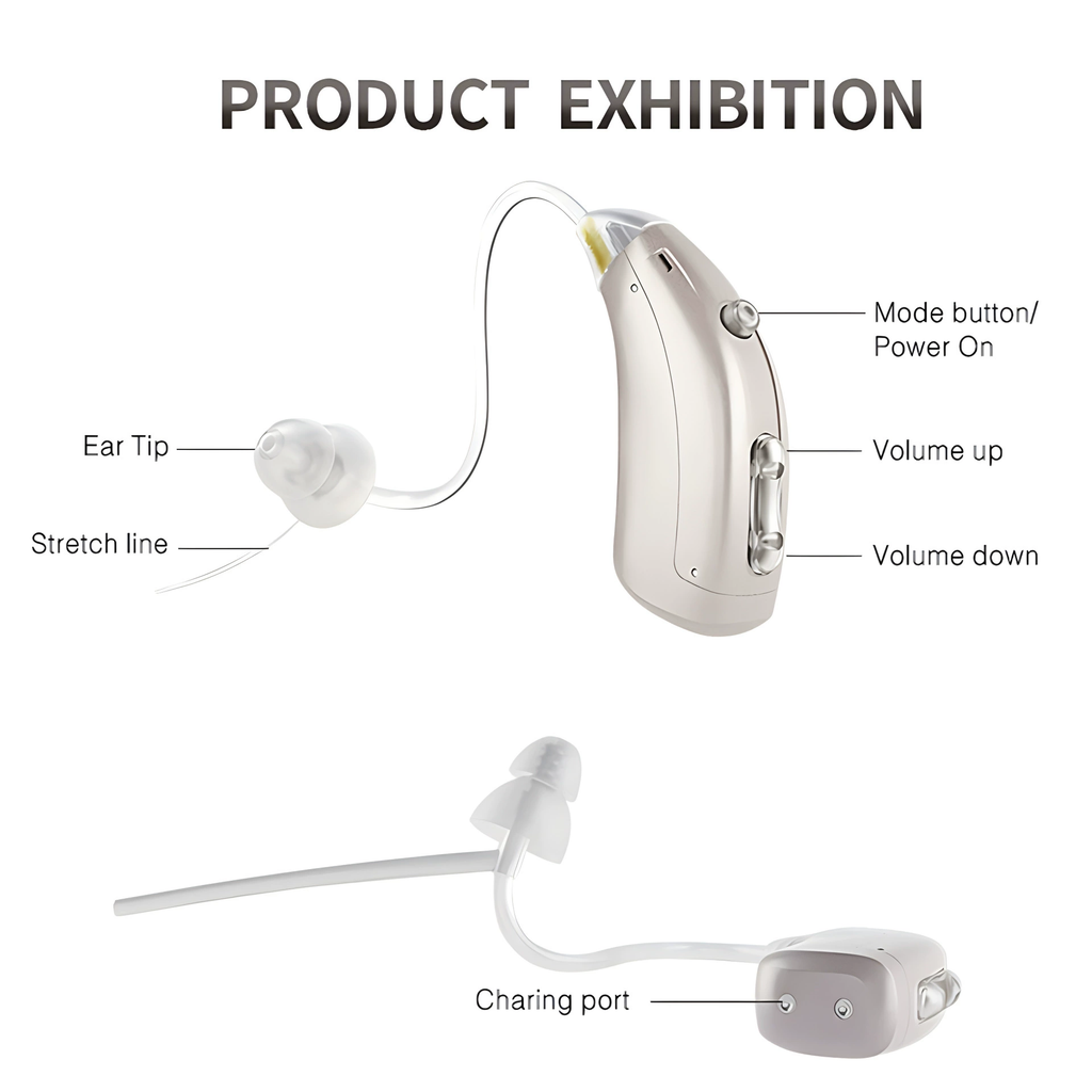 Hearing Aids Rechargeable Behind-The-Ear with Bluetooth Noise Reduction - Image 12
