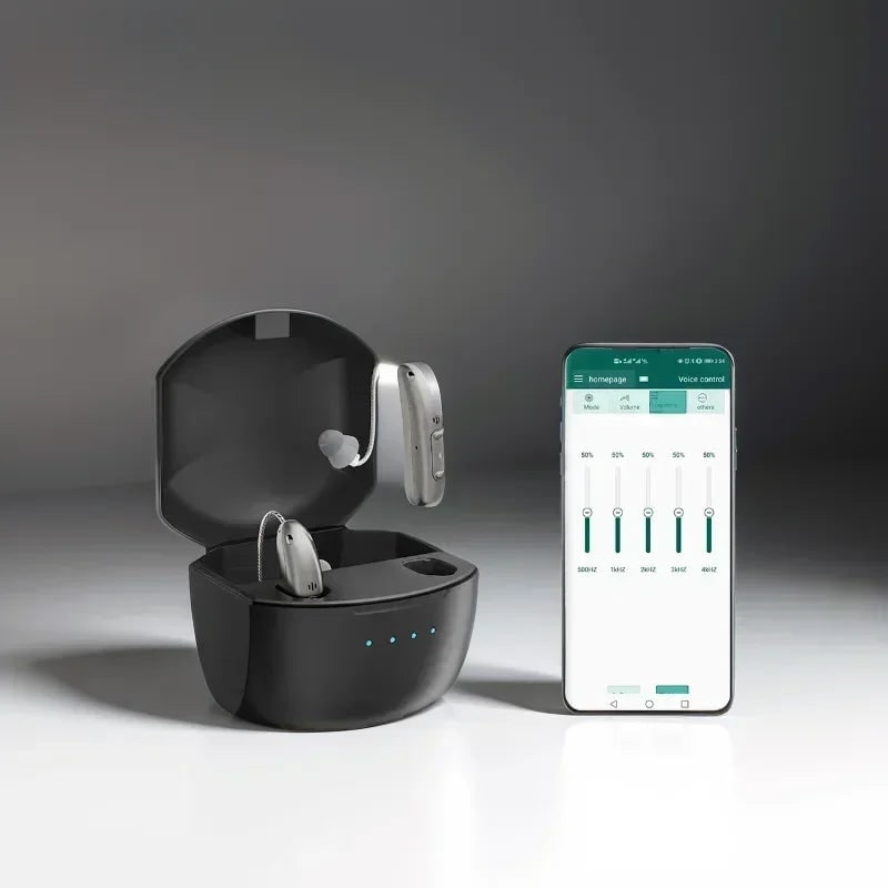 Hearing Aids Rechargeable Behind-The-Ear with Bluetooth Noise Reduction - Image 2