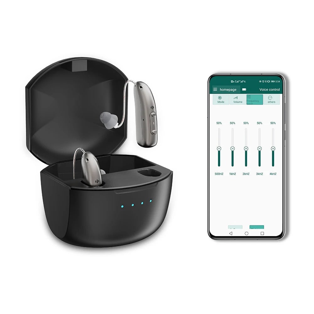 Hearing Aids Rechargeable Behind-The-Ear with Bluetooth Noise Reduction - Image 3