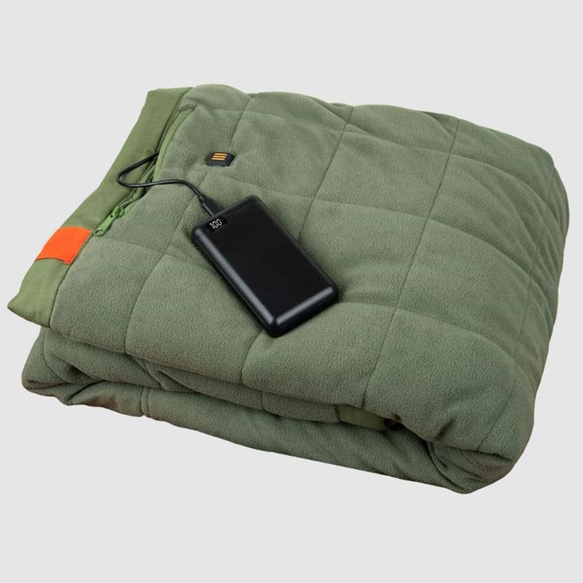 Heated Blanket with Battery Power Bank USB Charging and Three Heat Zones - Image 2