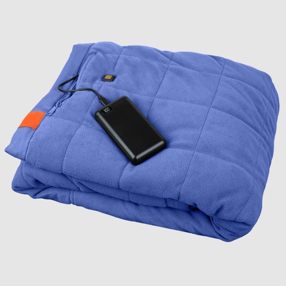 Heated Blanket with Battery Power Bank USB Charging and Three Heat Zones - Image 4
