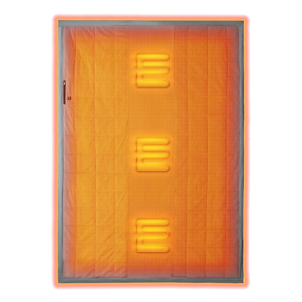 Heated Blanket with Battery Power Bank USB Charging and Three Heat Zones - Image 5