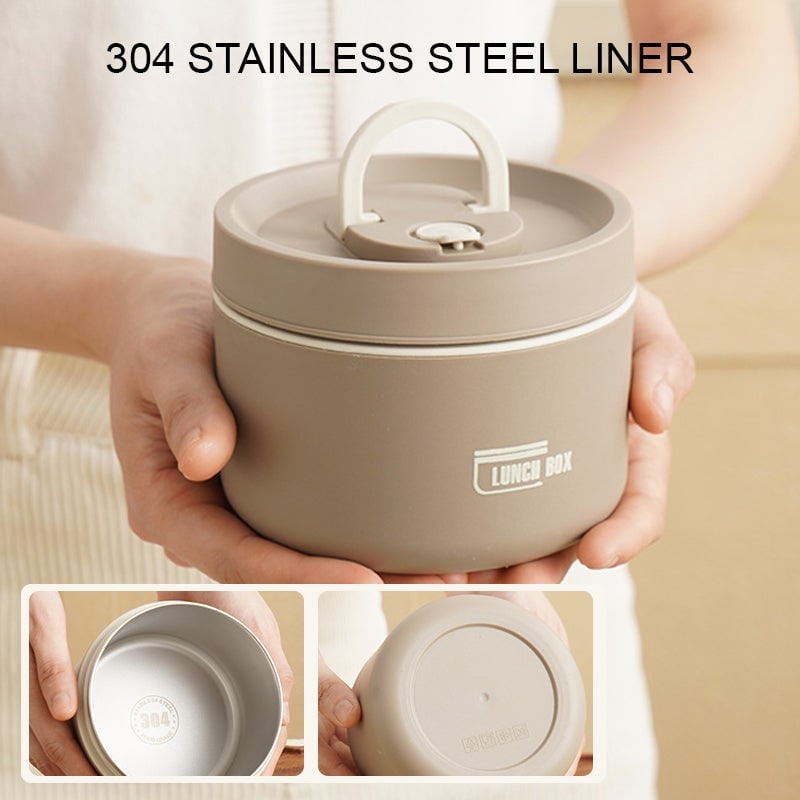 Insulated Lunch Box with Stainless Steel Bento Containers and Thermal Storage Bag - Image 3