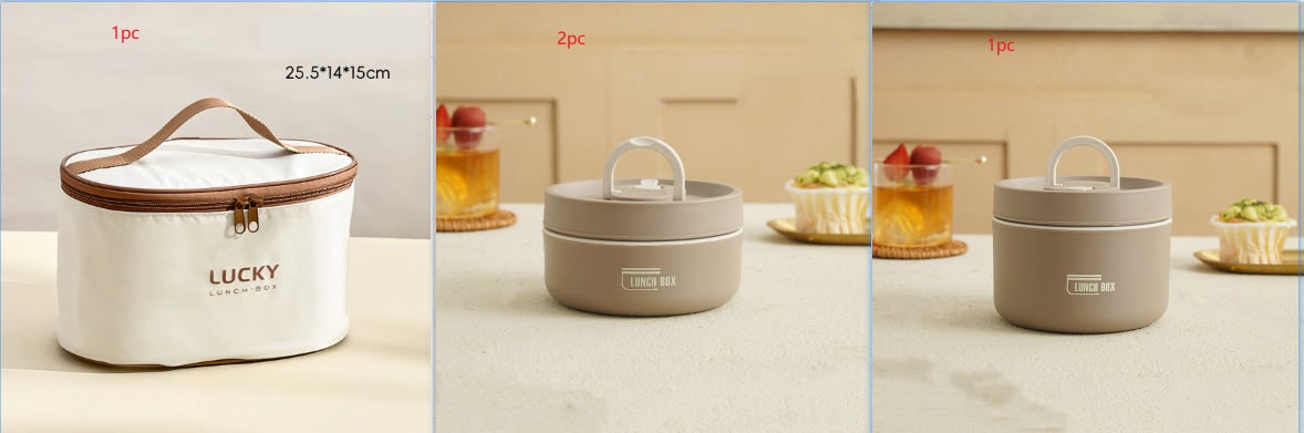 Insulated Lunch Box with Stainless Steel Bento Containers and Thermal Storage Bag - Image 32