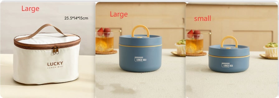 Insulated Lunch Box with Stainless Steel Bento Containers and Thermal Storage Bag - Image 33