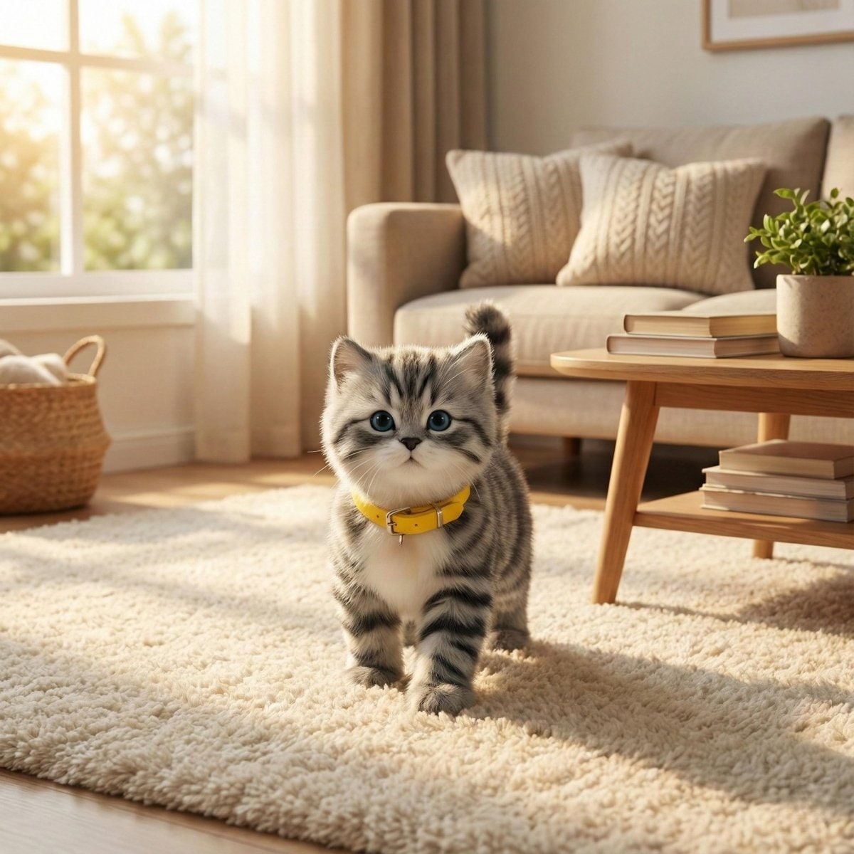Interactive Robot Cat Toy with Walking Motion and Plush Tabby Design - Image 2
