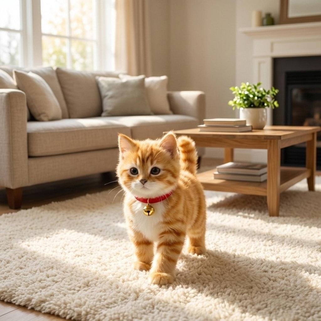 Interactive Toy Cat with Walking and Meowing Plush Tabby Kitten Electronic Pet - Image 2