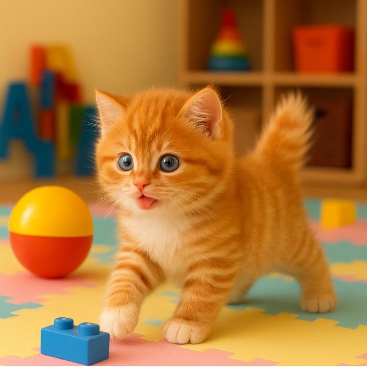 Interactive Toy Cat with Walking and Meowing Plush Tabby Kitten Electronic Pet - Image 4