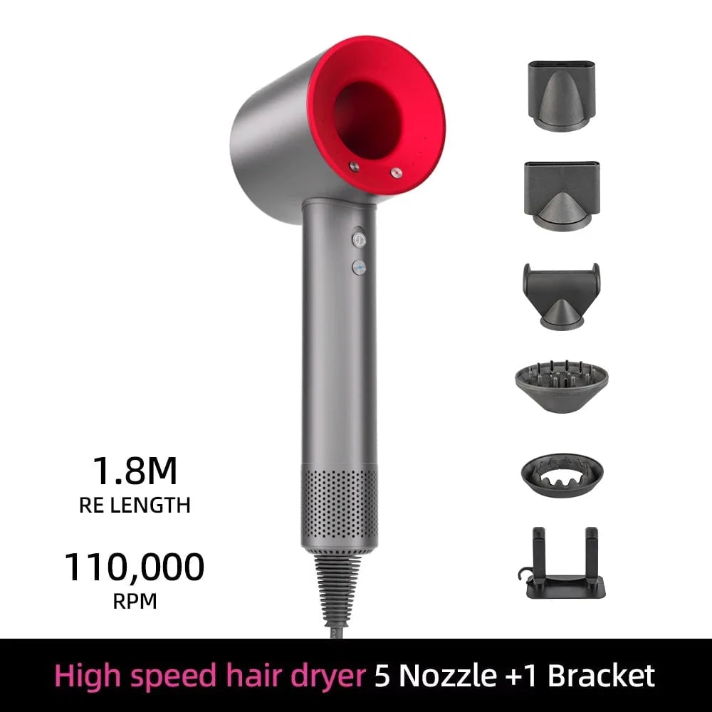 Ionic High Speed Hair Dryer with Magnetic Nozzle and Wall Mount Bracket - Image 10