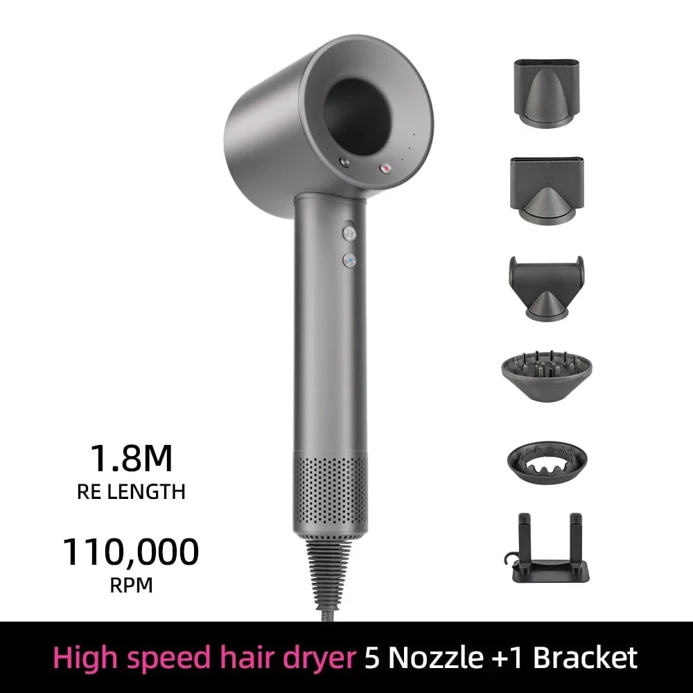 Ionic High Speed Hair Dryer with Magnetic Nozzle and Wall Mount Bracket - Image 11
