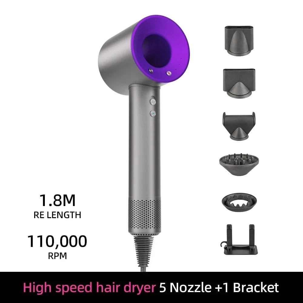 Ionic High Speed Hair Dryer with Magnetic Nozzle and Wall Mount Bracket - Image 12