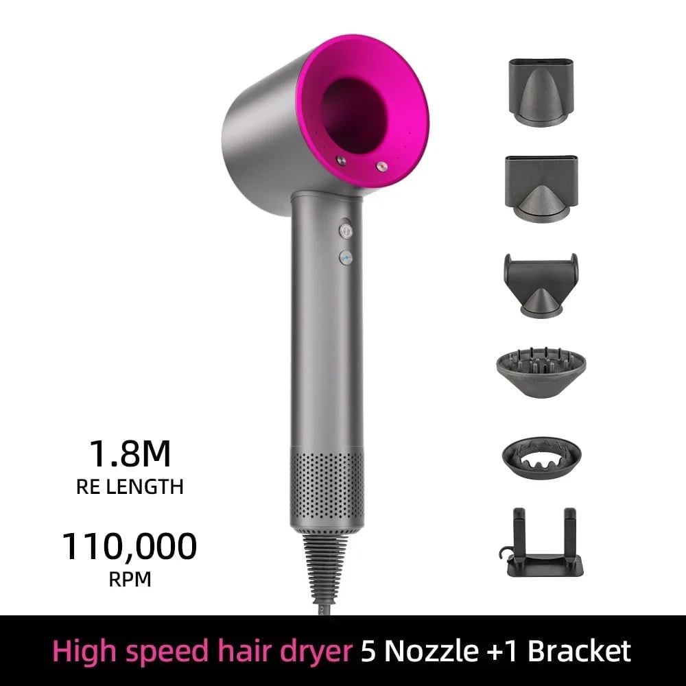 Ionic High Speed Hair Dryer with Magnetic Nozzle and Wall Mount Bracket - Image 13