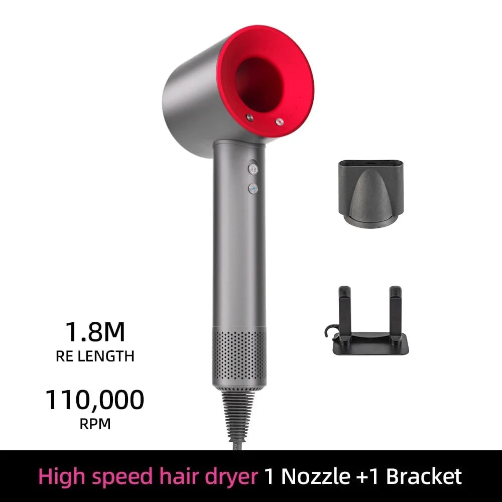 Ionic High Speed Hair Dryer with Magnetic Nozzle and Wall Mount Bracket - Image 7
