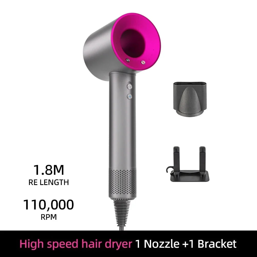 Ionic High Speed Hair Dryer with Magnetic Nozzle and Wall Mount Bracket - Image 8