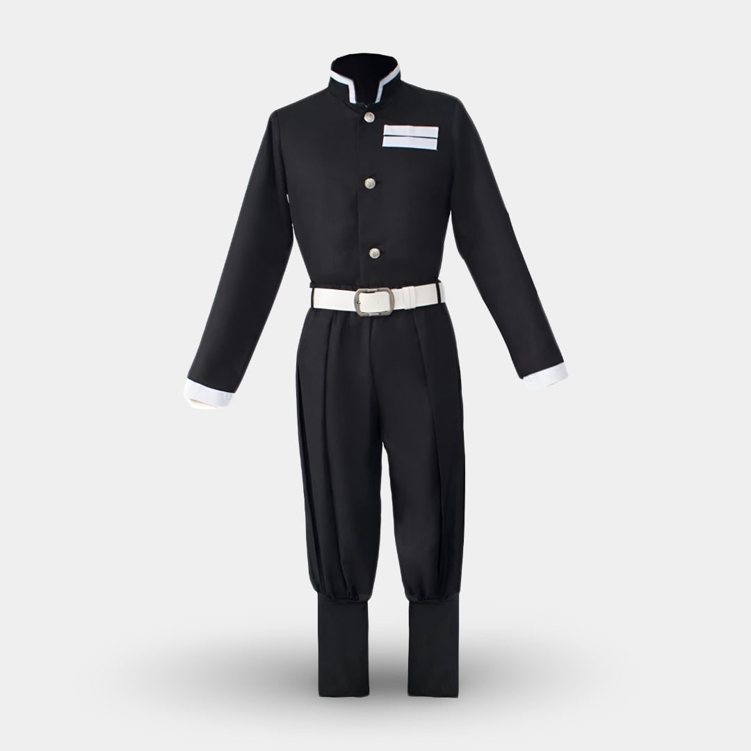 Kids' Anime Cosplay Costume with Flame Pattern Cape and Warrior Character Outfit - Image 4