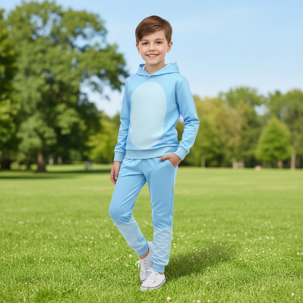 Kids' Book Character Costume with Mask Hoodie and Sweatpants Set for Dress Up - Image 1