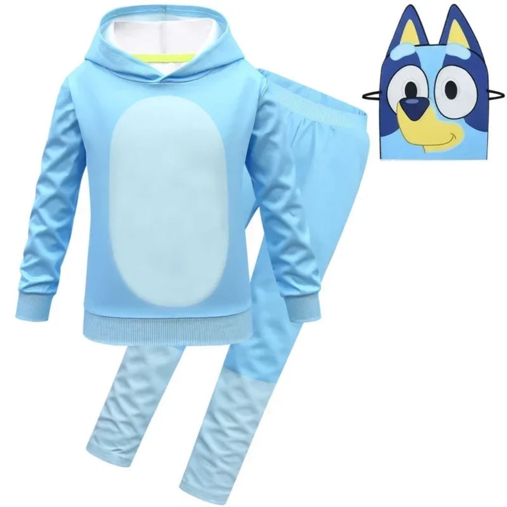Kids' Book Character Costume with Mask Hoodie and Sweatpants Set for Dress Up - Image 2