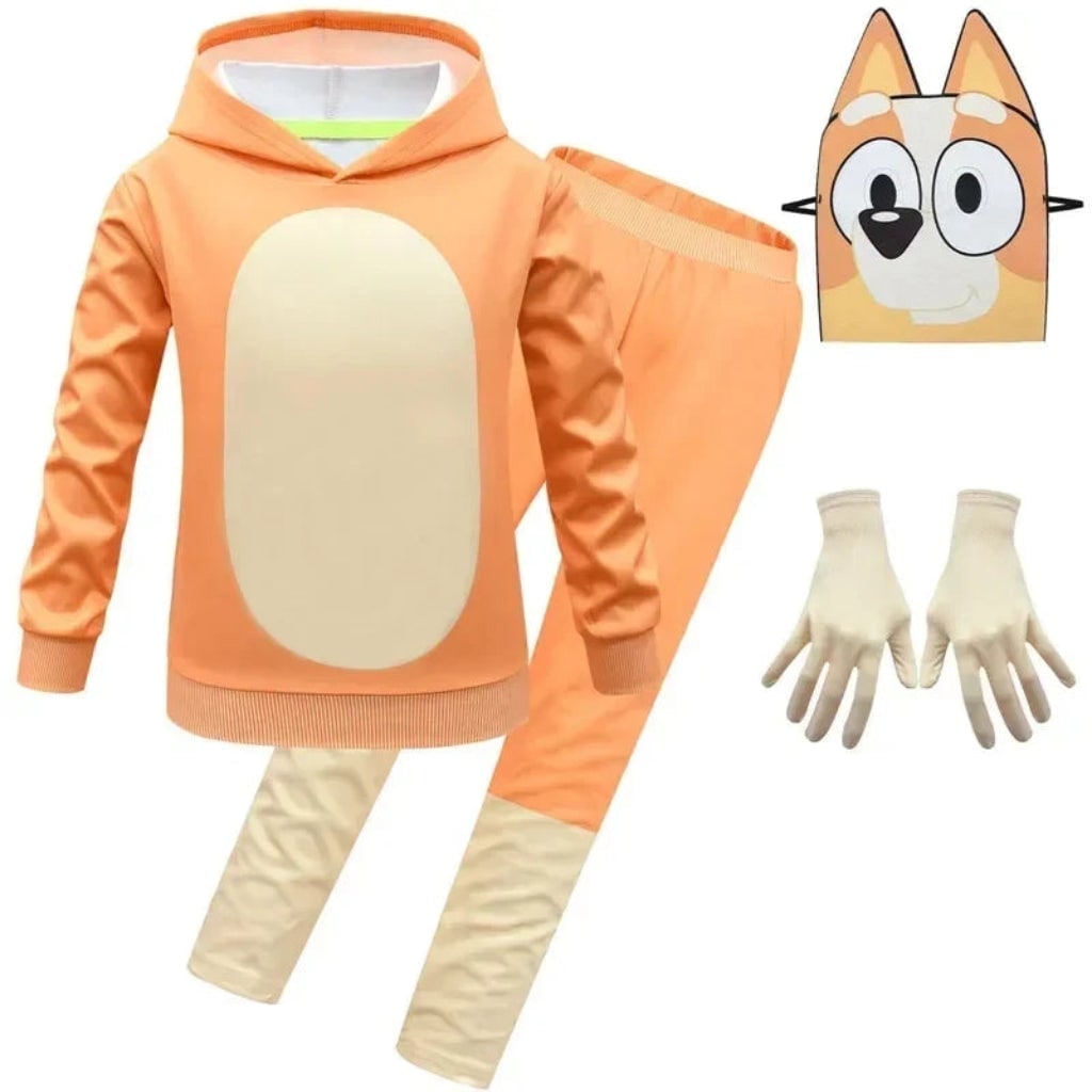 Kids' Book Character Costume with Mask Hoodie and Sweatpants Set for Dress Up - Image 9