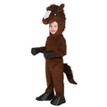 Kids' Plush Animal Costume with Sherpa Fleece Hood Long Sleeves and Hoof - Image 1