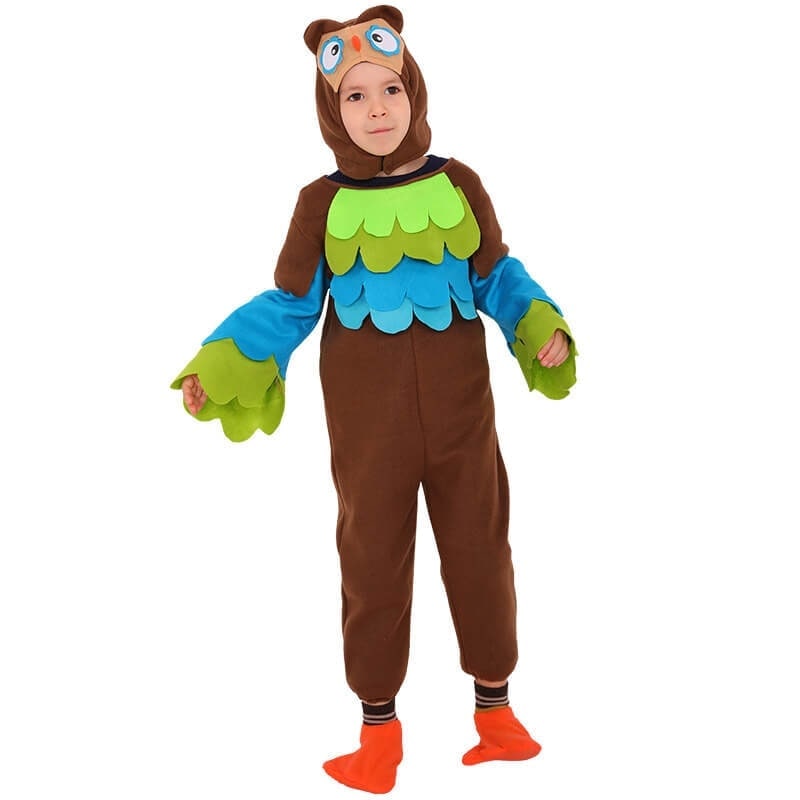 Kids' Plush Animal Costume with Sherpa Fleece Hood Long Sleeves and Hoof - Image 9