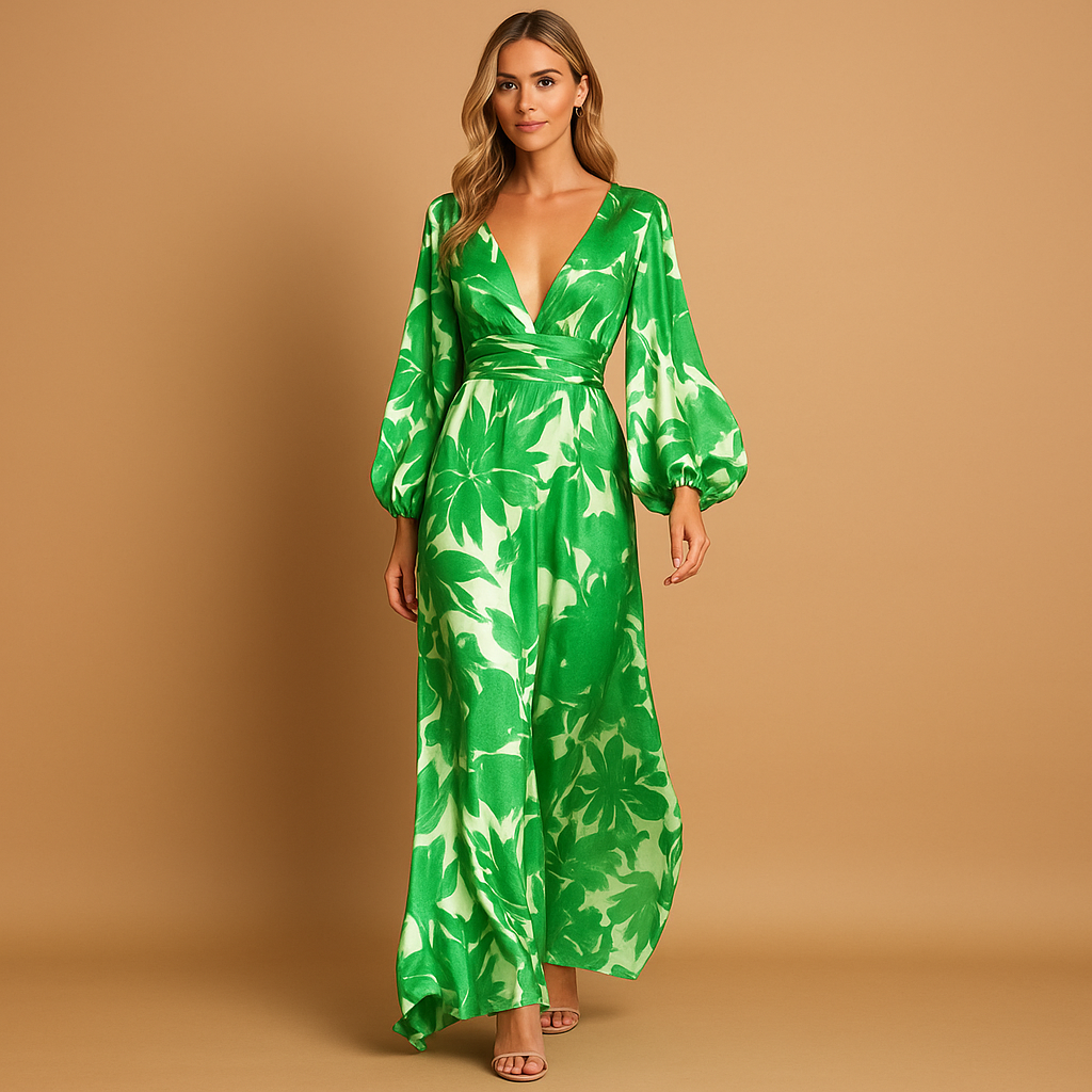 Women’s knee length elegant dress with flattering fit and breathable fabric, ideal for weddings, dinners, parties, and stylish everyday occasions.