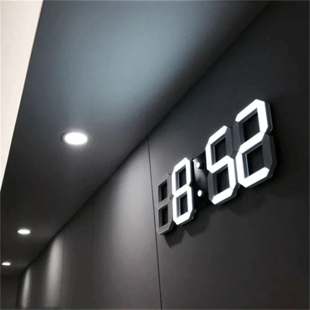Large Digital LED Wall Clock with 3D Digits Desk Stand and Modern Design - Image 5