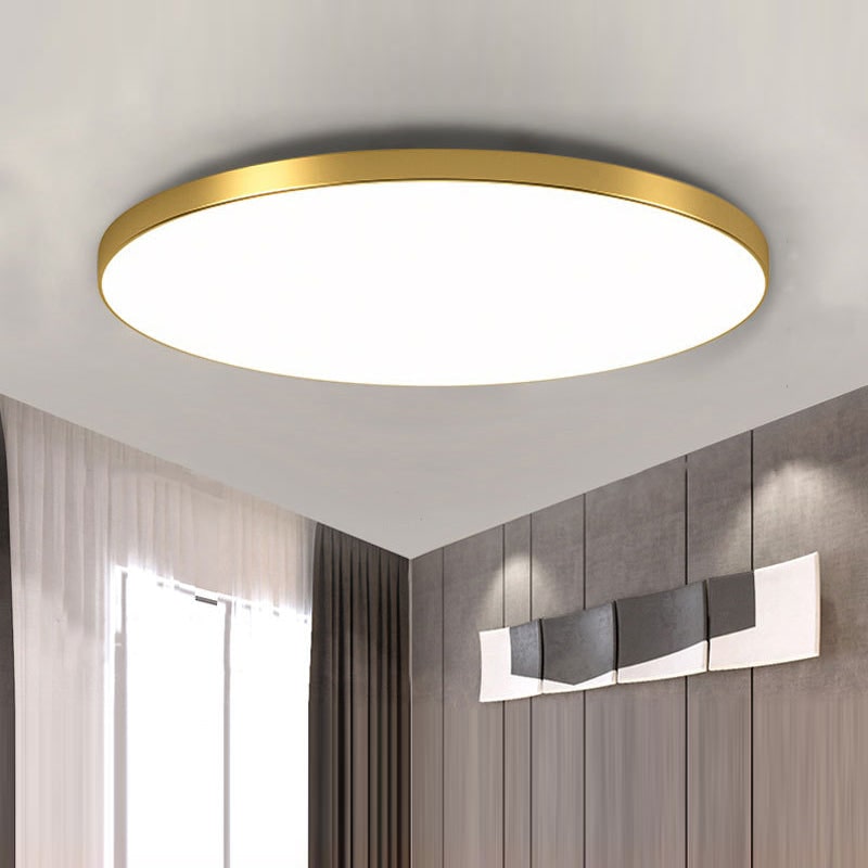LED Ceiling Light Fixture with Flush Mount and Round Surface-Mount Design - Image 1