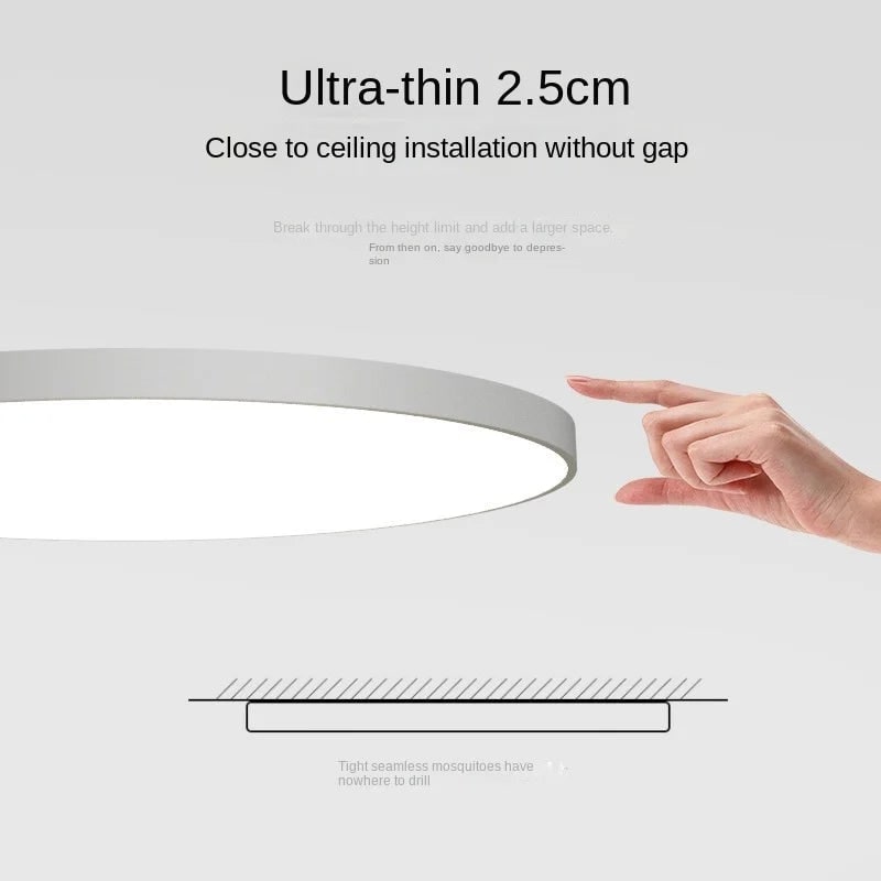 LED Ceiling Light Fixture with Flush Mount and Round Surface-Mount Design - Image 19