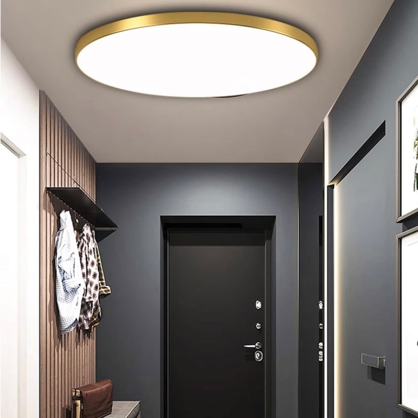 LED Ceiling Light Fixture with Flush Mount and Round Surface-Mount Design - Image 2