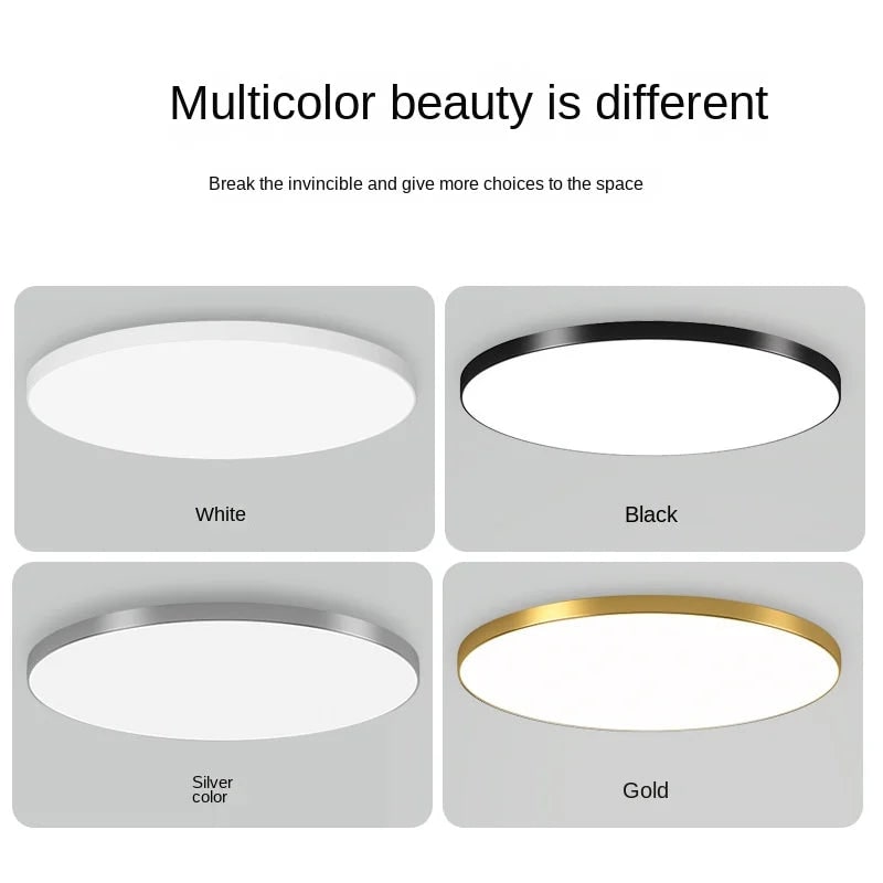 LED Ceiling Light Fixture with Flush Mount and Round Surface-Mount Design - Image 20