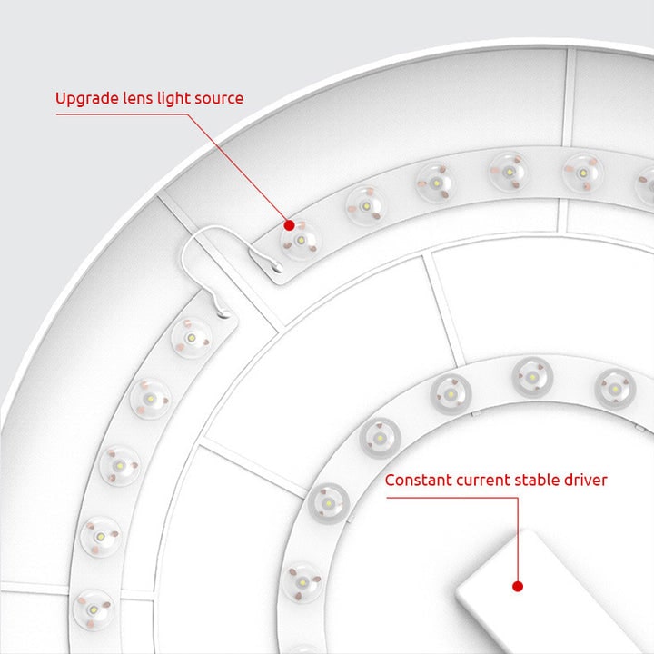 LED Ceiling Light Fixture with Flush Mount and Round Surface-Mount Design - Image 23