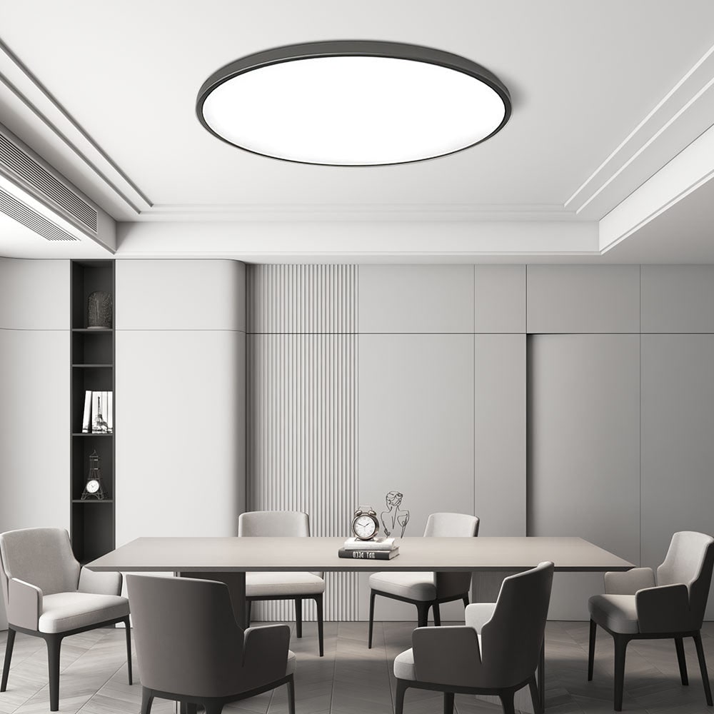 LED Ceiling Light Fixture with Flush Mount and Round Surface-Mount Design - Image 8