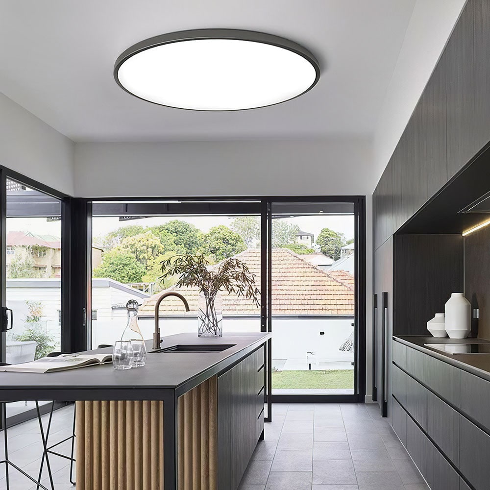 LED Ceiling Light Fixture with Flush Mount and Round Surface-Mount Design - Image 9