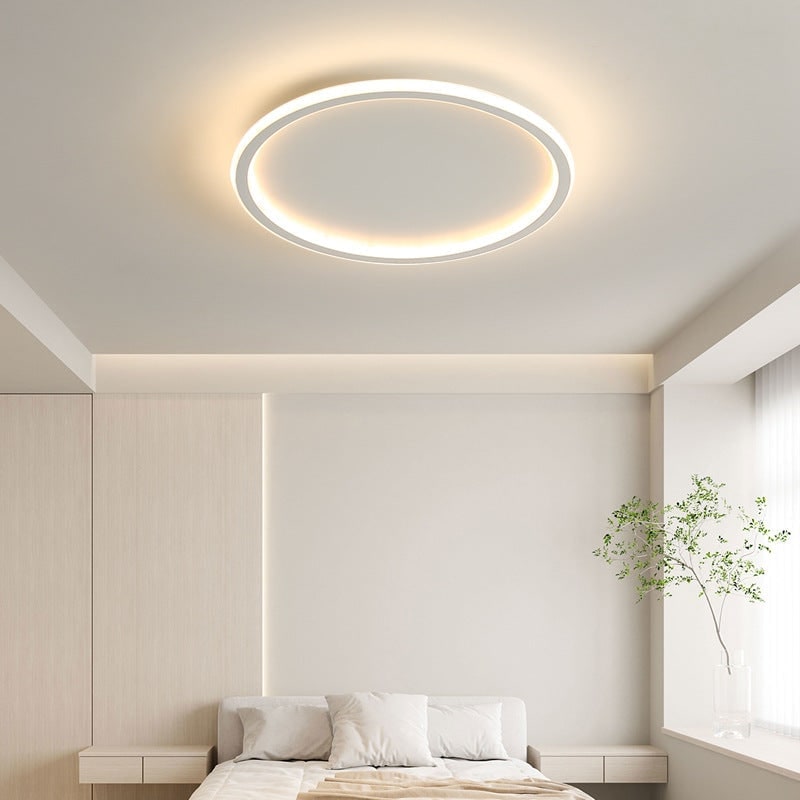 LED Ceiling Light Fixture with Round Ring Design Modern Flush Mount Dimmable - Image 3