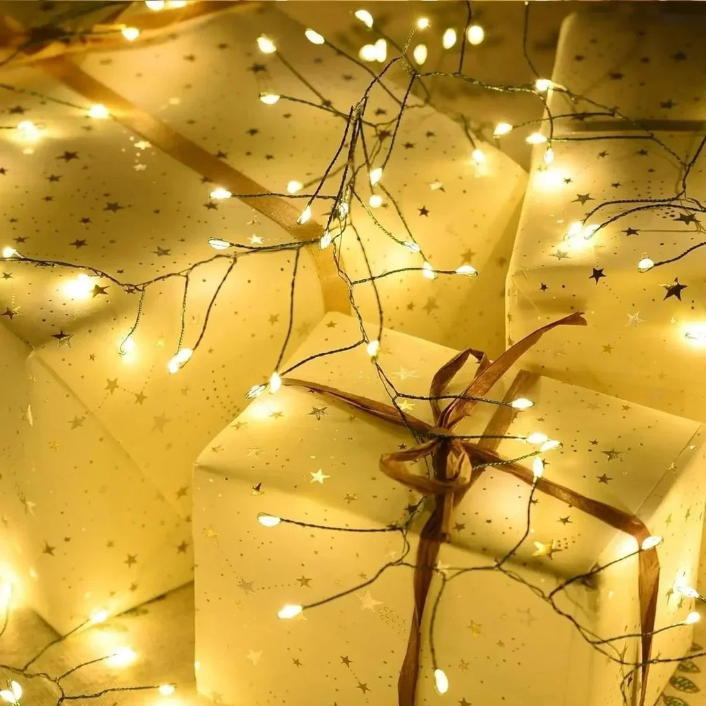 LED Christmas String Lights Cluster with Remote Control and Eight Modes - Image 3