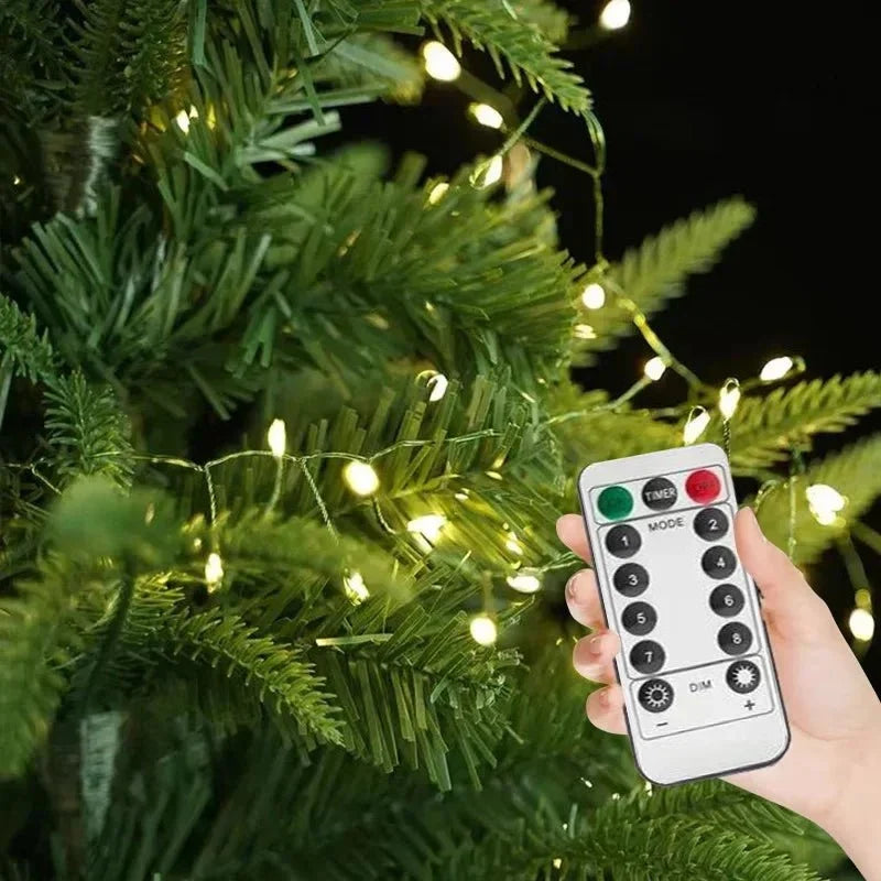 LED Christmas String Lights Cluster with Remote Control and Eight Modes - Image 5