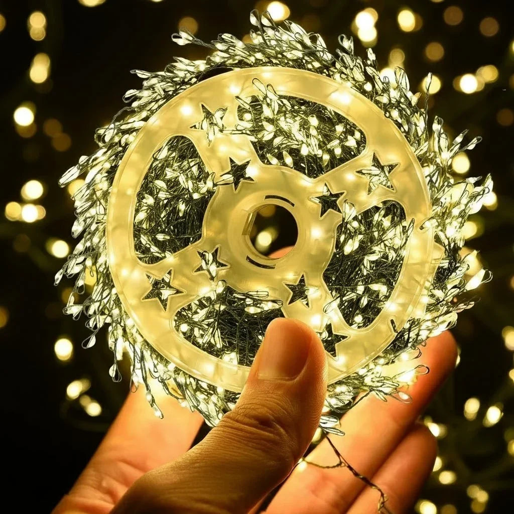 LED Christmas String Lights Cluster with Remote Control and Eight Modes - Image 8