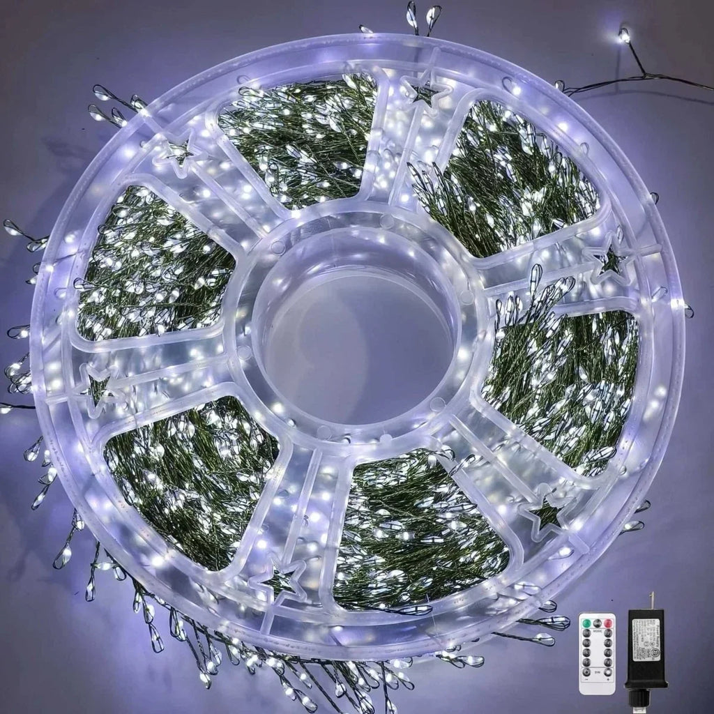 LED Christmas String Lights Cluster with Remote Control and Eight Modes - Image 9