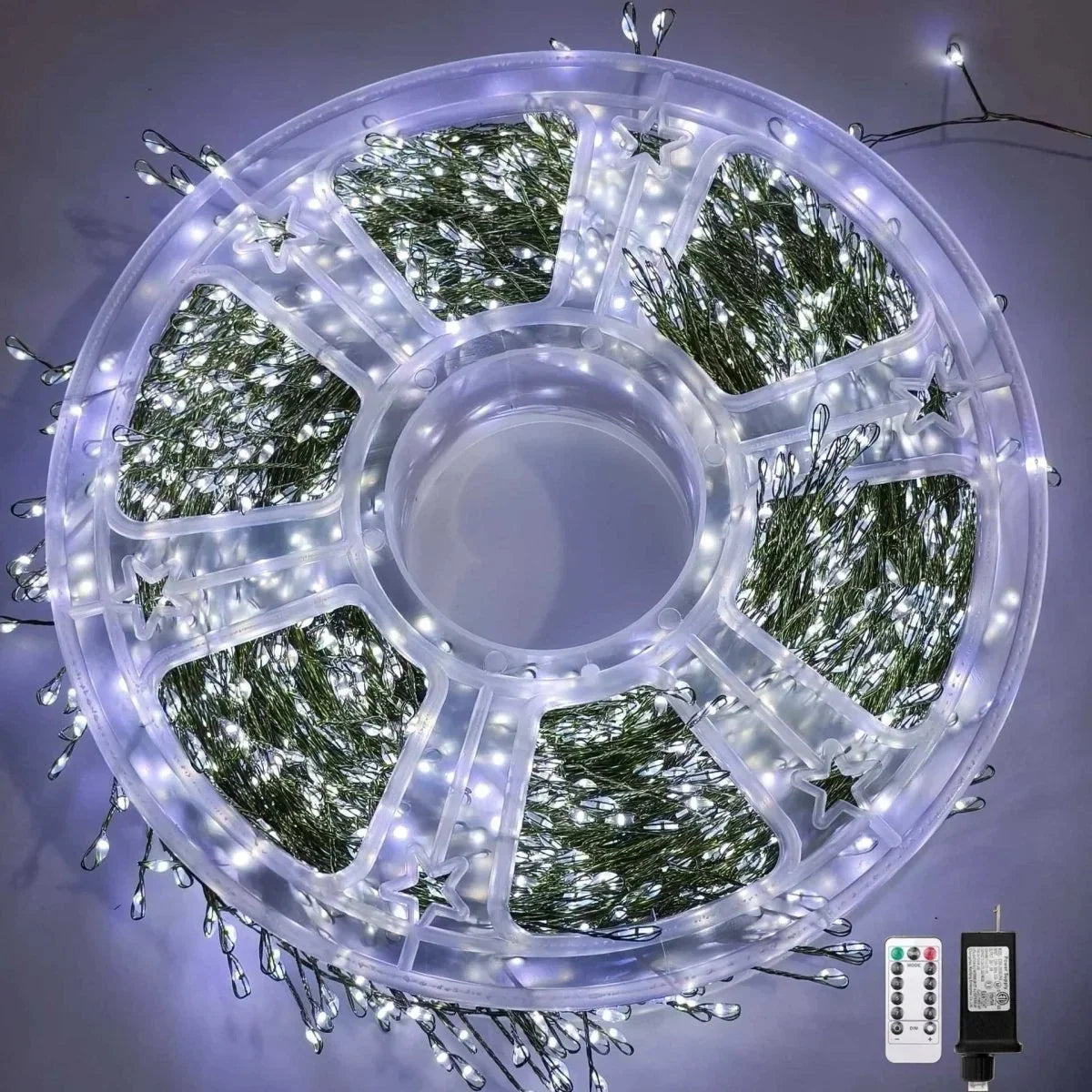 LED Christmas String Lights Cluster with Remote Control and Eight Modes - Image 9