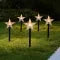 LED Pathway Lights with Star-Shaped Design Weatherproof Outdoor Garden Stake Set of 5 pieces - Image 9