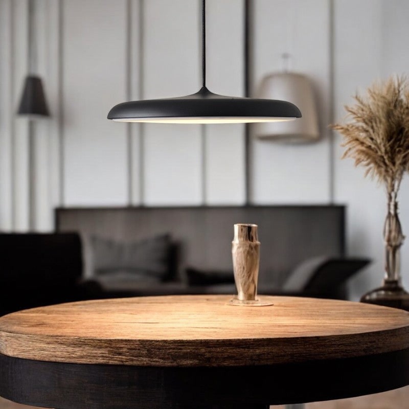 LED Pendant Lights with Minimalist Saucer Design and Adjustable Cord - Image 5