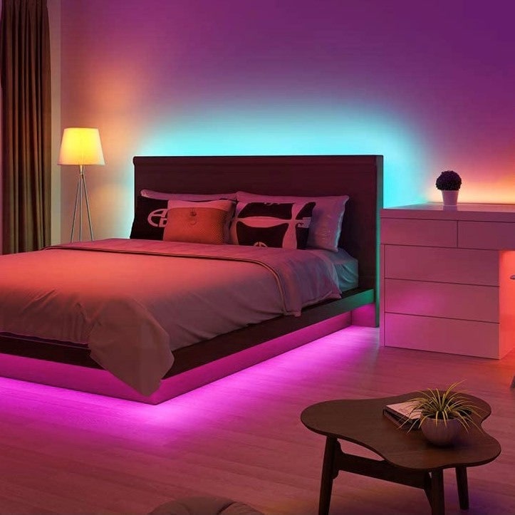 LED Strip Lights with Remote Control Rgb Color Changing Flexible Lighting - Image 1