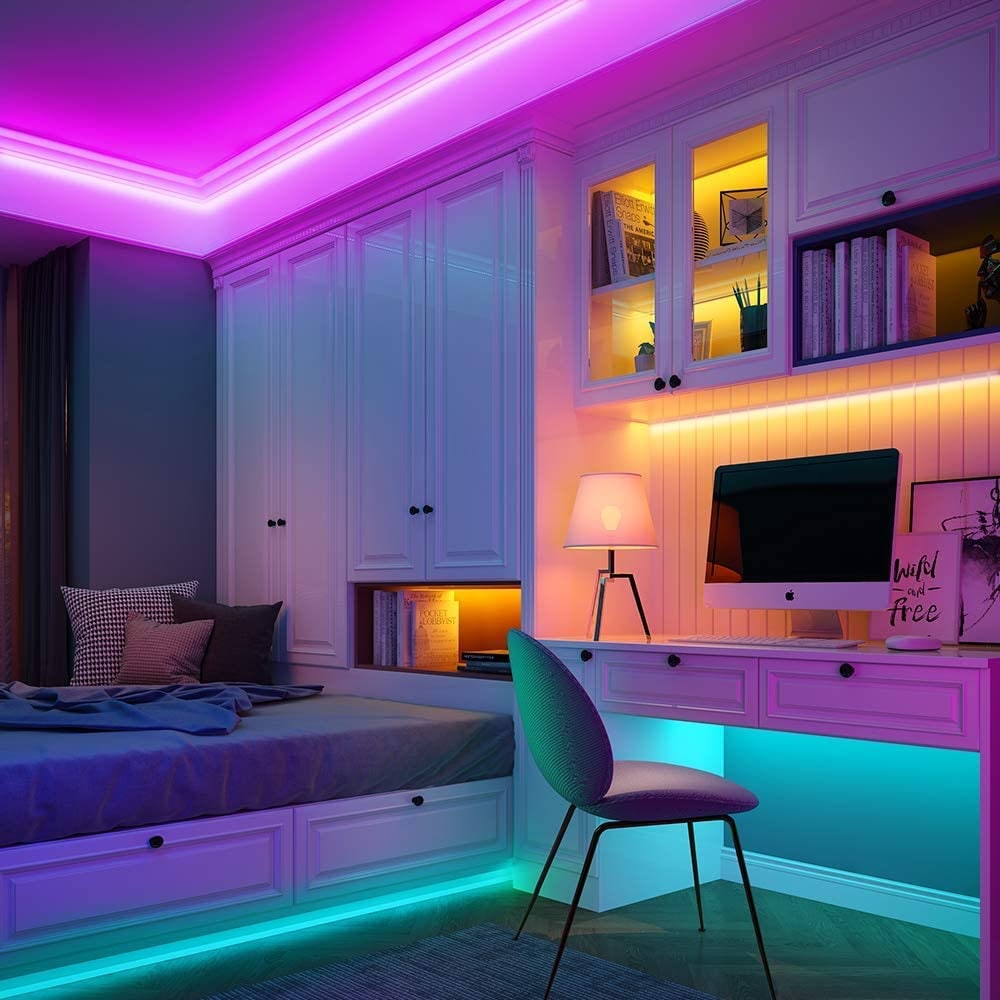 LED Strip Lights with Remote Control Rgb Color Changing Flexible Lighting - Image 4